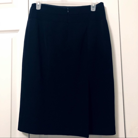 Nanette Lepore Black Pencil Skirt with Pleats - Picture 4 of 7